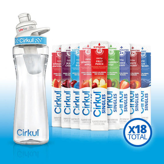 22oz. Plastic Bottle & LifeSip® Fruit Punch E1